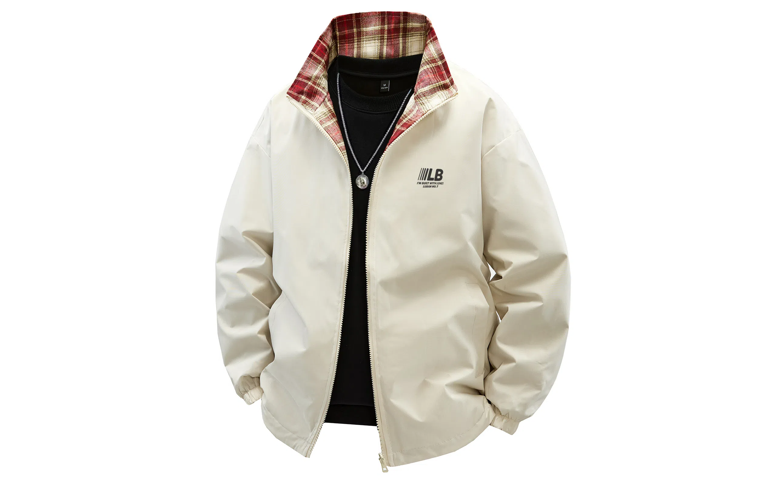 王者荣耀 美式高街两面穿外套宽松舒适痞帅青少年无性别百搭时尚潮牌夹克衫 鲁班七号款 男女同款