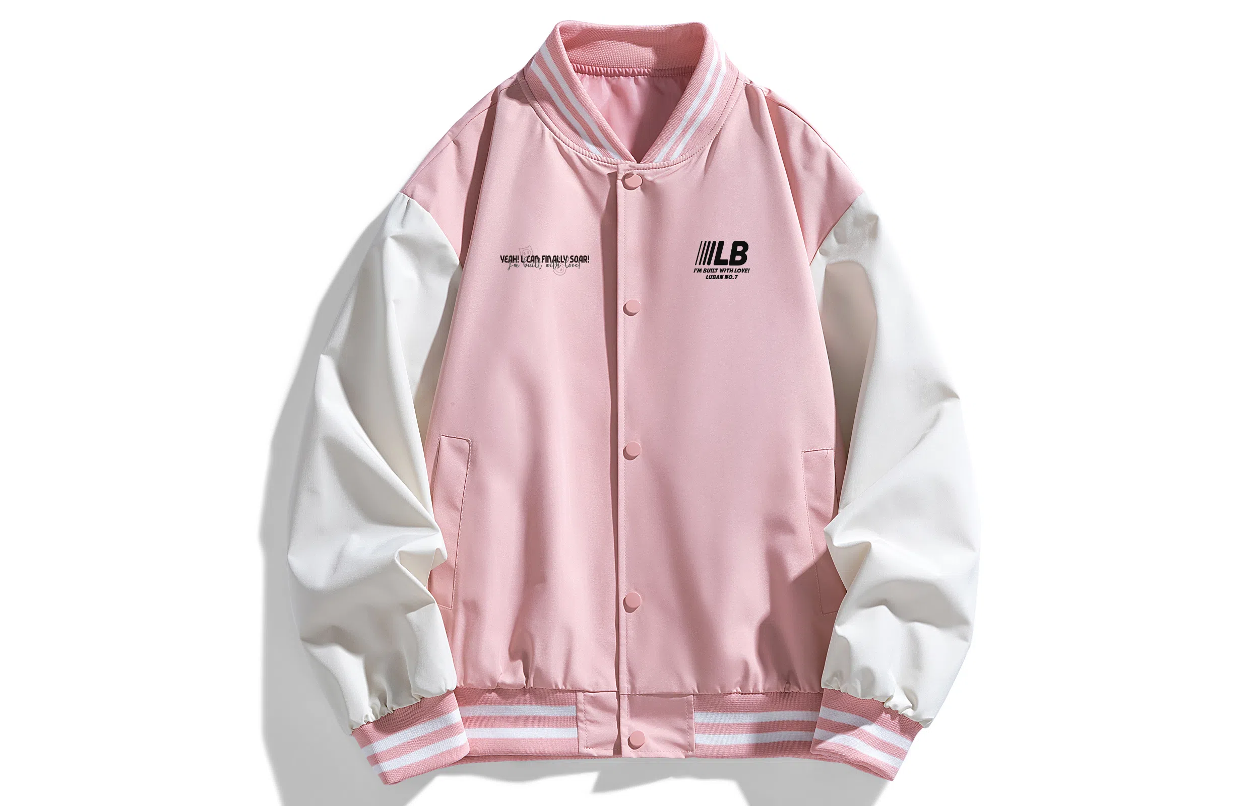 王者荣耀 美式复古拼接撞色棒球服外套宽松舒适高街痞帅少年感百搭时尚潮流夹克衫 鲁班七号款 男女同款