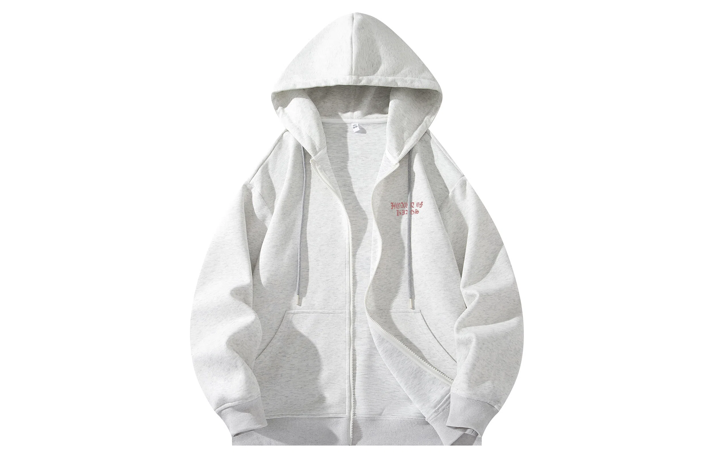 王者荣耀 卡通英雄花卉羽毛城堡字母美式高街落肩款宽松舒适透气帅帅青少年无性别百搭时尚潮流开衫卫衣 孙策大乔挚爱之约款 男女同款