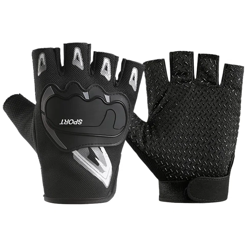 梦特娇 户外骑车健身 网格布 骑行手套 男女同款情侣款
