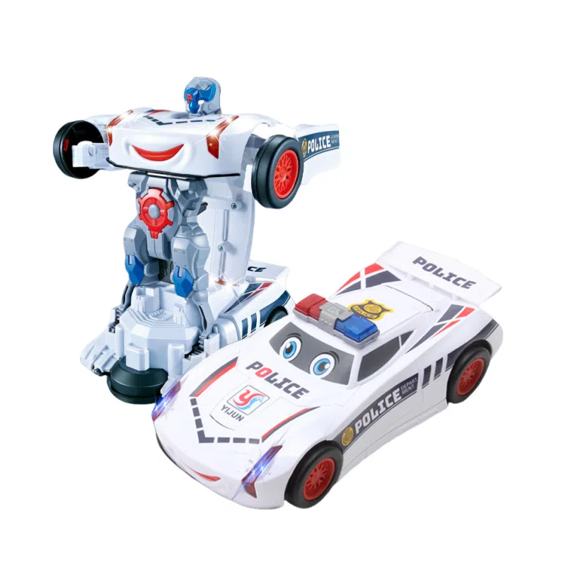 咕轹 特技变形坦克金刚警车 玩具