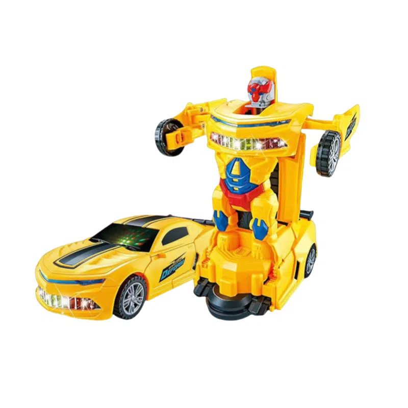 咕轹 特技变形坦克金刚警车 玩具