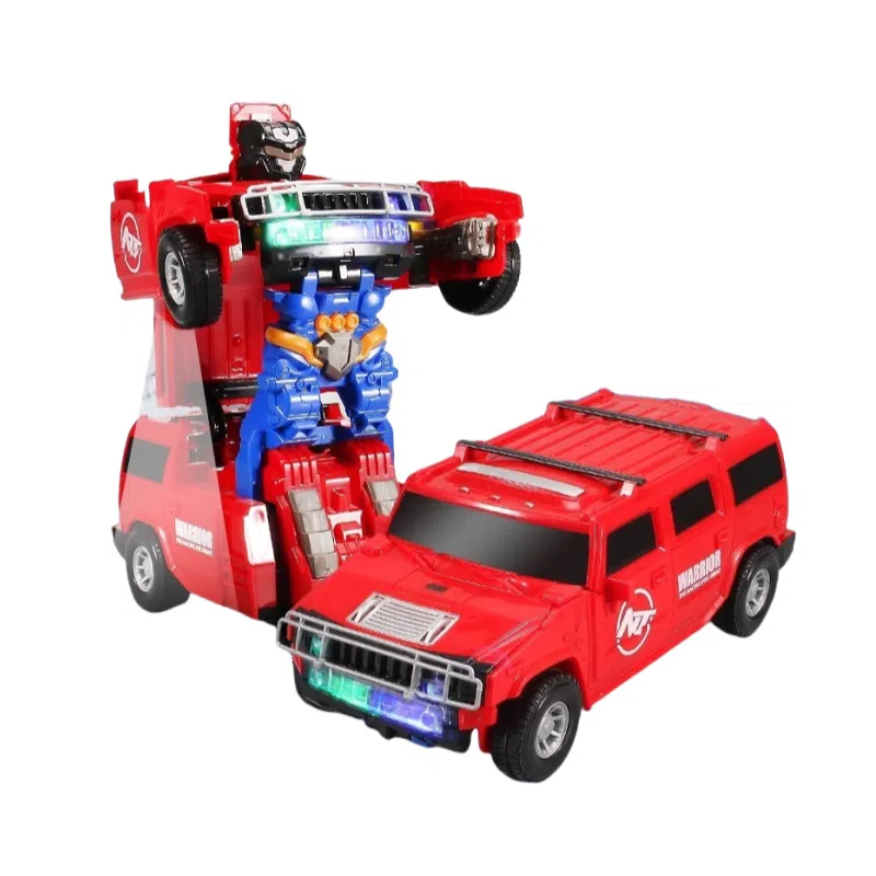 咕轹 特技变形坦克金刚警车 玩具