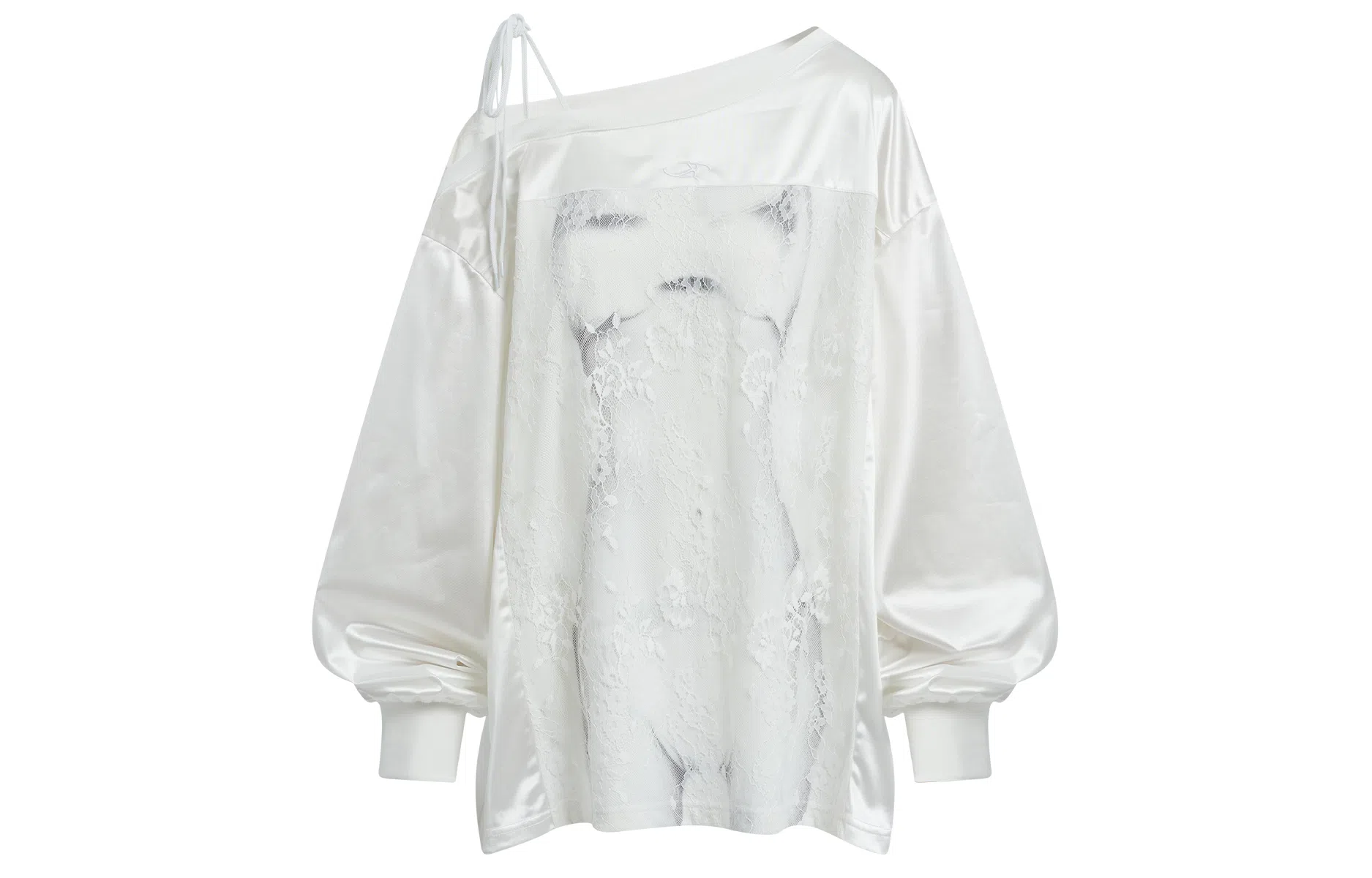 IMXS Long Sleeve Lace Embroidered Tee