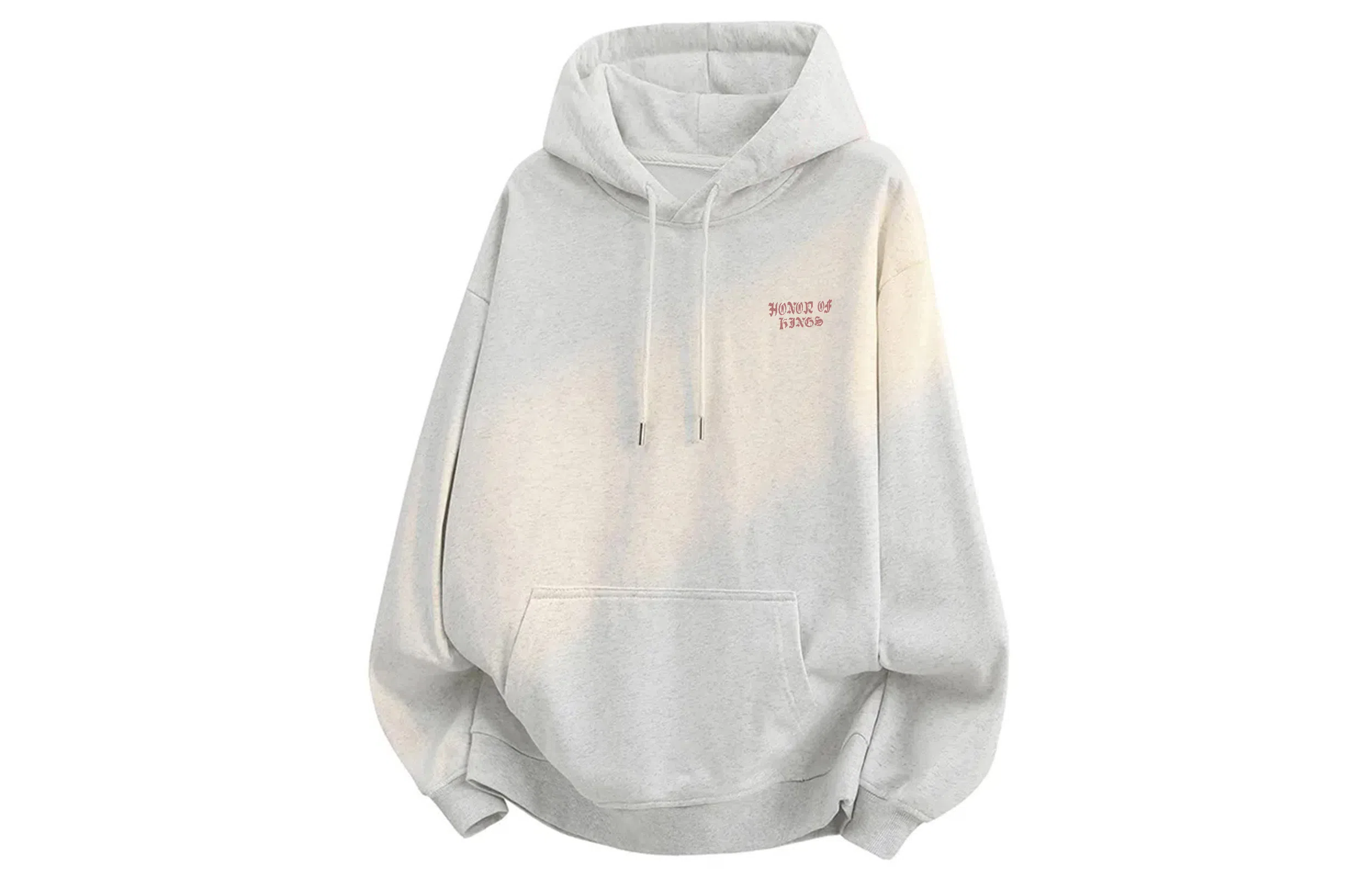 王者荣耀 美式复古创意字母落肩款长袖宽松舒适透气青少年无性别百搭时尚连帽卫衣 标语款 男女同款