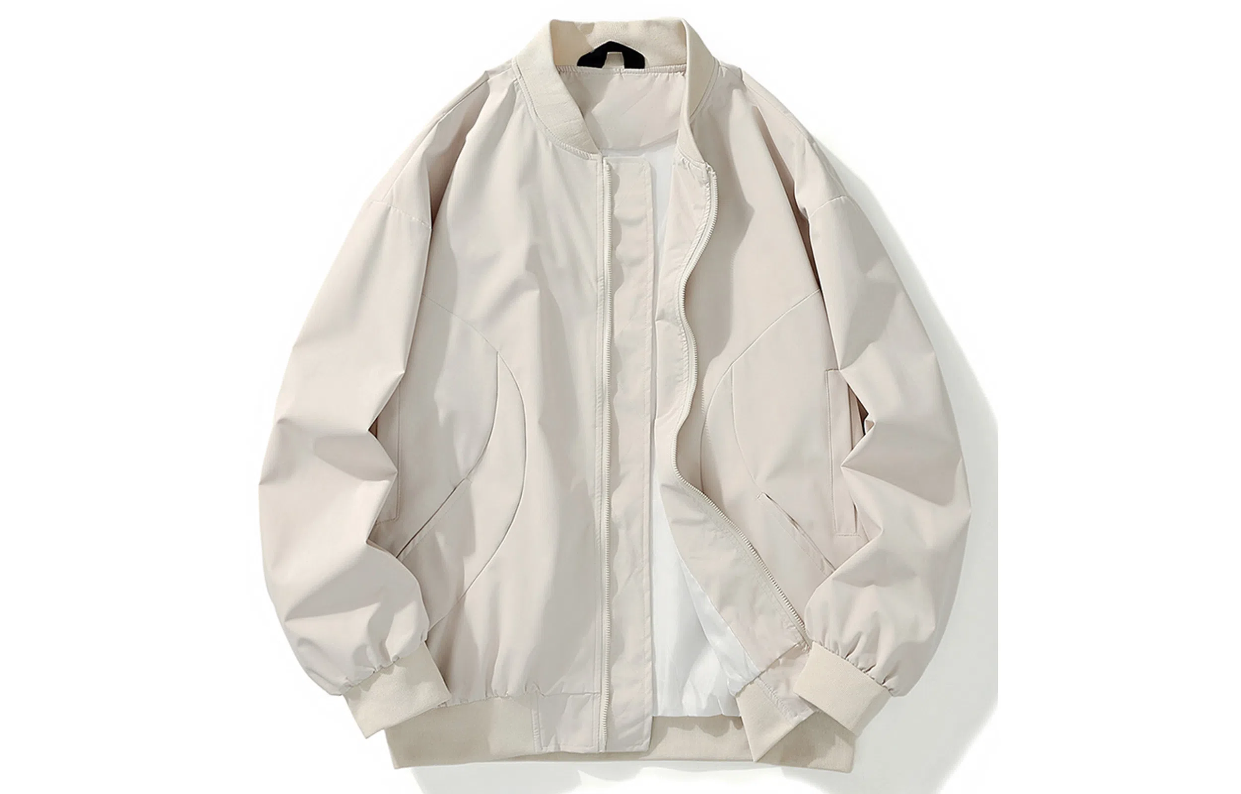 王者荣耀 美式复古学院风字母印花图案拼接撞色落肩长袖棒球领宽松休闲外套飞行夹克衫 标语款 男女同款