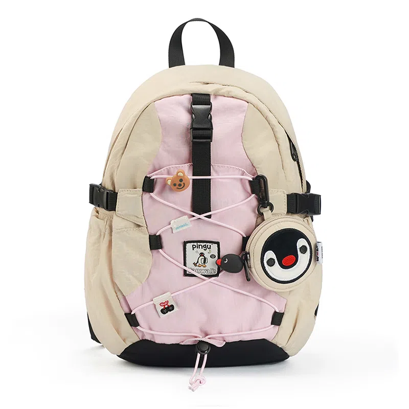VANWALK Pingu Backpack Large Black White Plaid