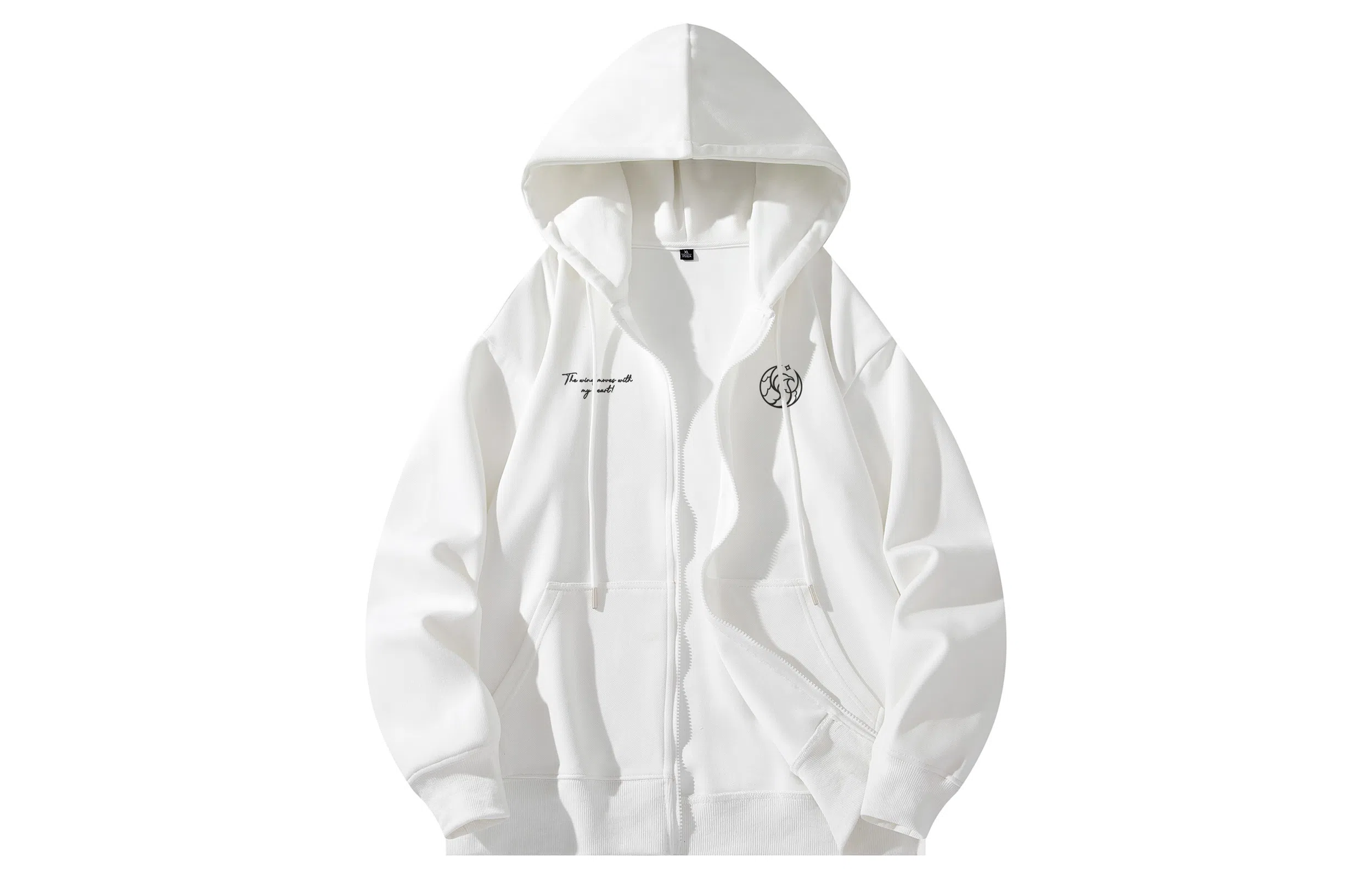 王者荣耀 卡通动漫图标英文字母美式高街落肩款宽松舒适透气帅帅青少年无性别百搭时尚潮流开衫卫衣 瑶云中君时之祈愿款 男女同款