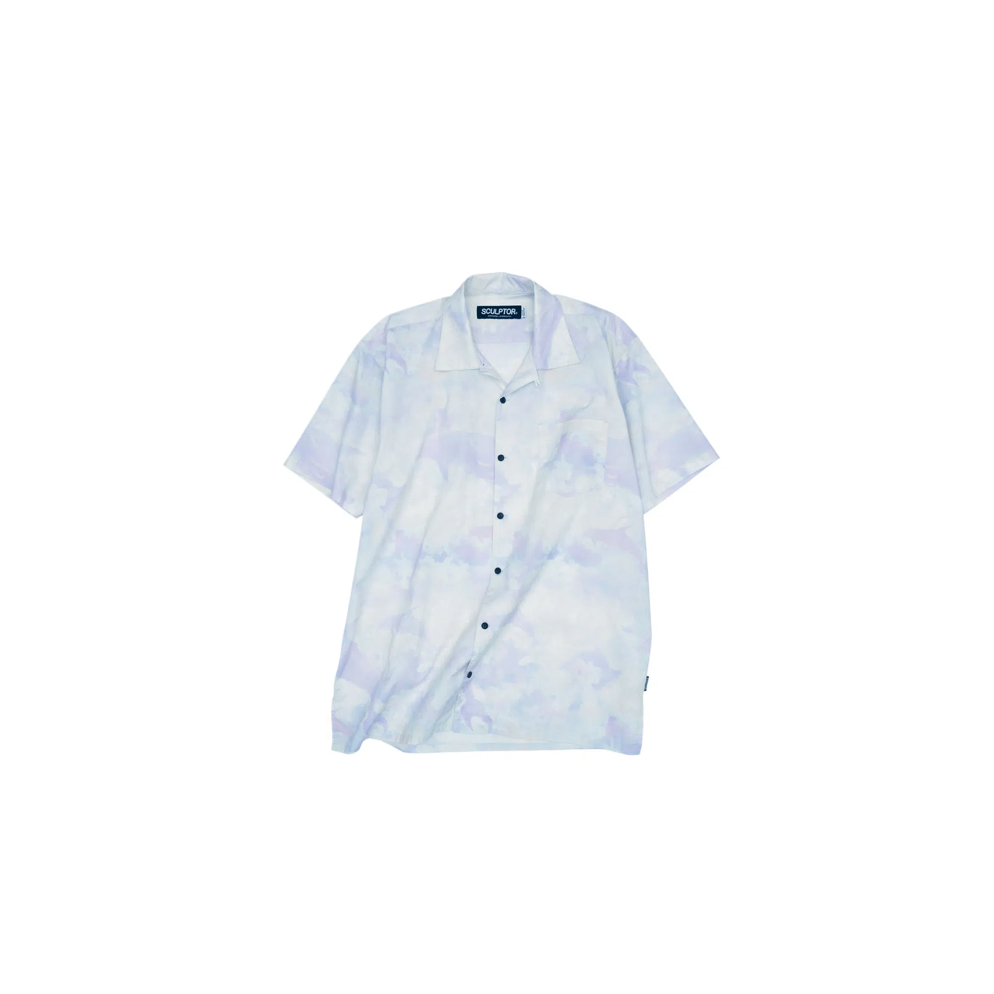SCULPTOR 722aiian Shirts Blue Cloud