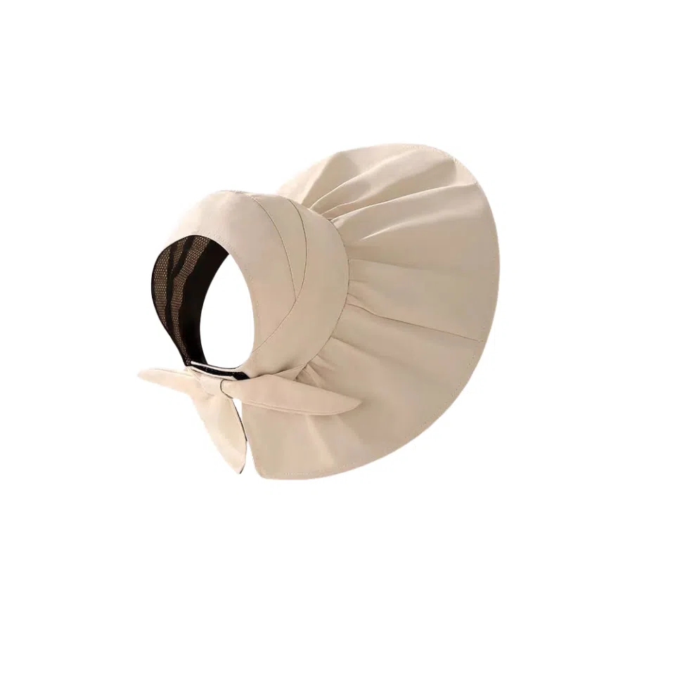 图涂丫 防紫外线遮阳帽大檐遮脸渔夫 涤纶 防晒帽 男女同款情侣款