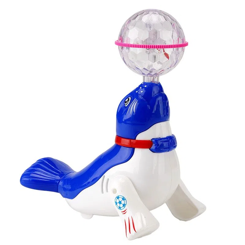咕轹 旋转顶球跳舞海狮海豚 玩具