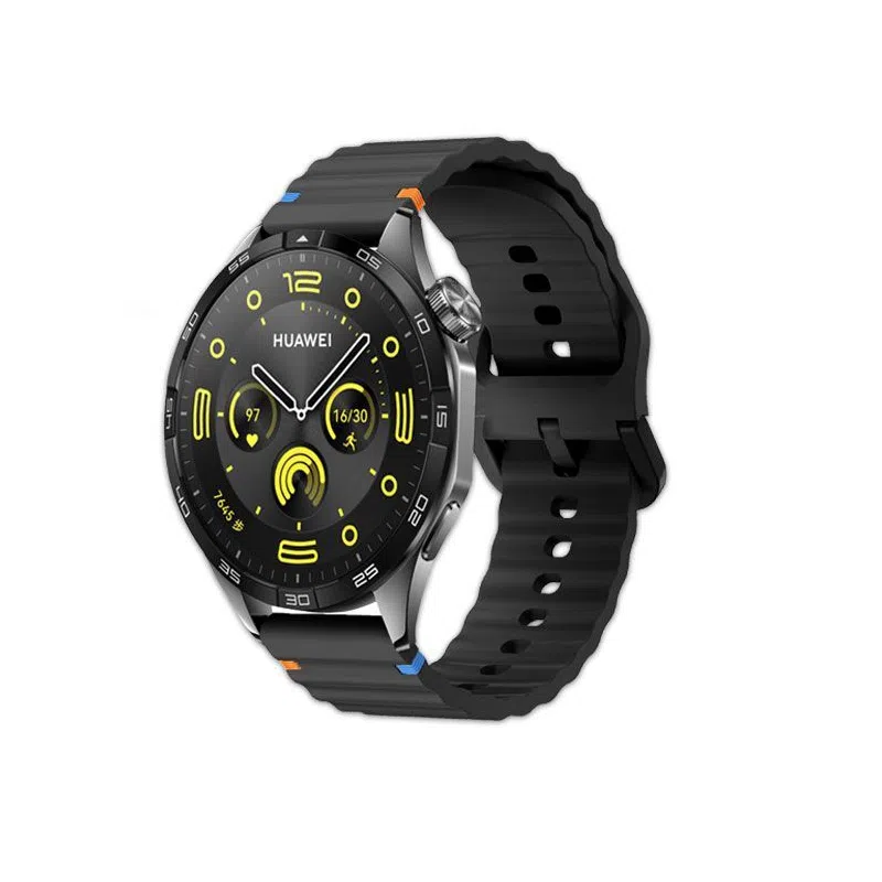 亿祈发 华为适用 手表表带 硅胶材质 波浪纹男女通用