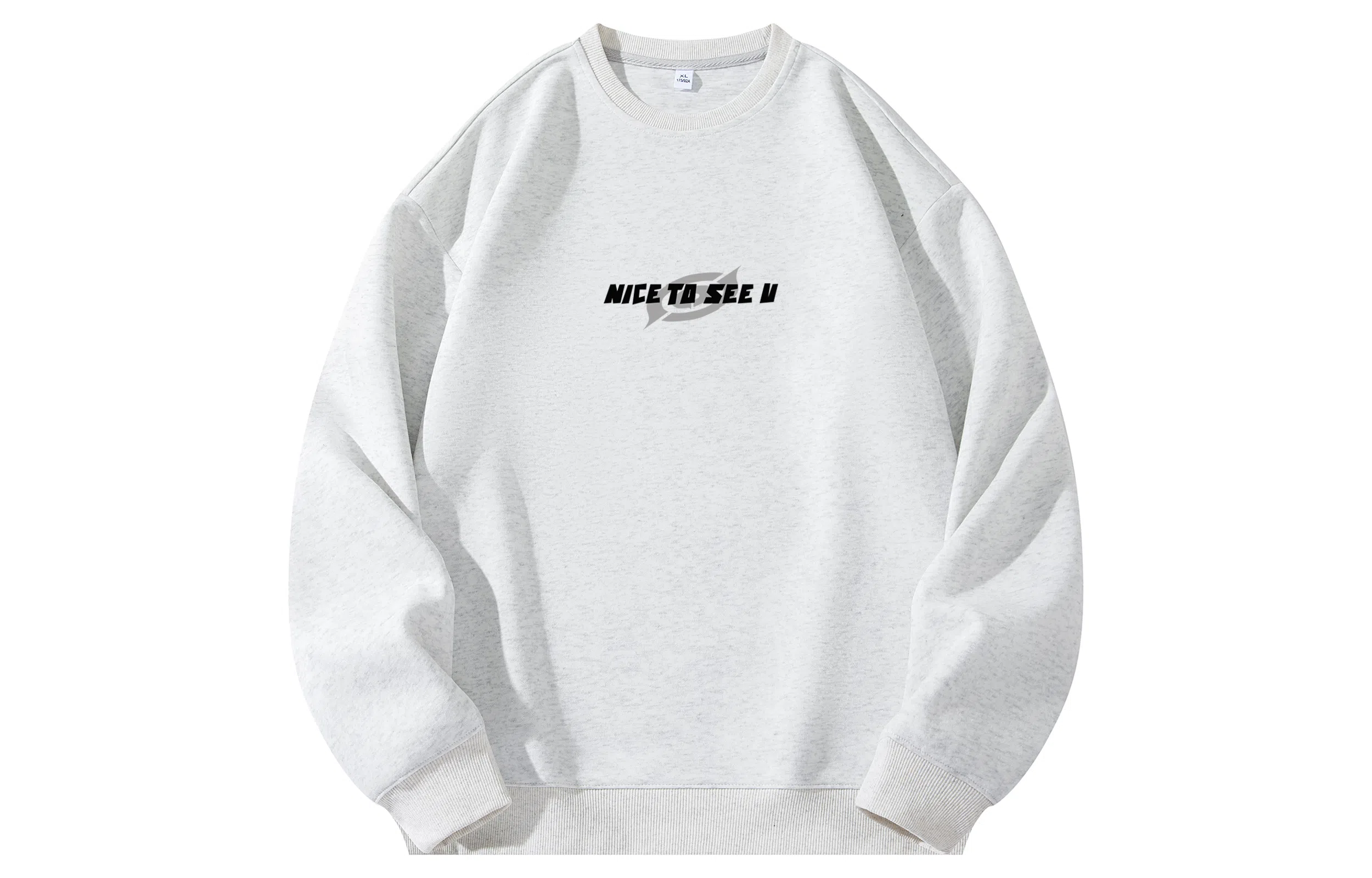 王者荣耀 英文设计美式高街落肩款宽松舒适透气帅帅青少年无性别百搭时尚潮流圆领卫衣 标语款 男女同款