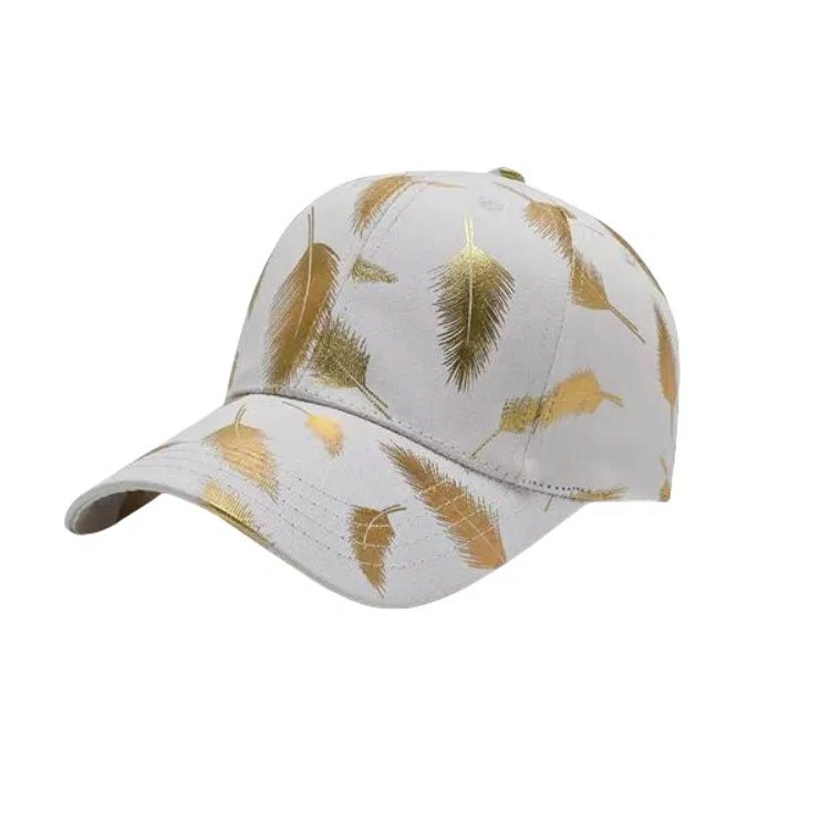 图涂丫 出游时尚 休闲羽毛图案圆顶 涤纶 鸭舌帽 男女同款情侣款