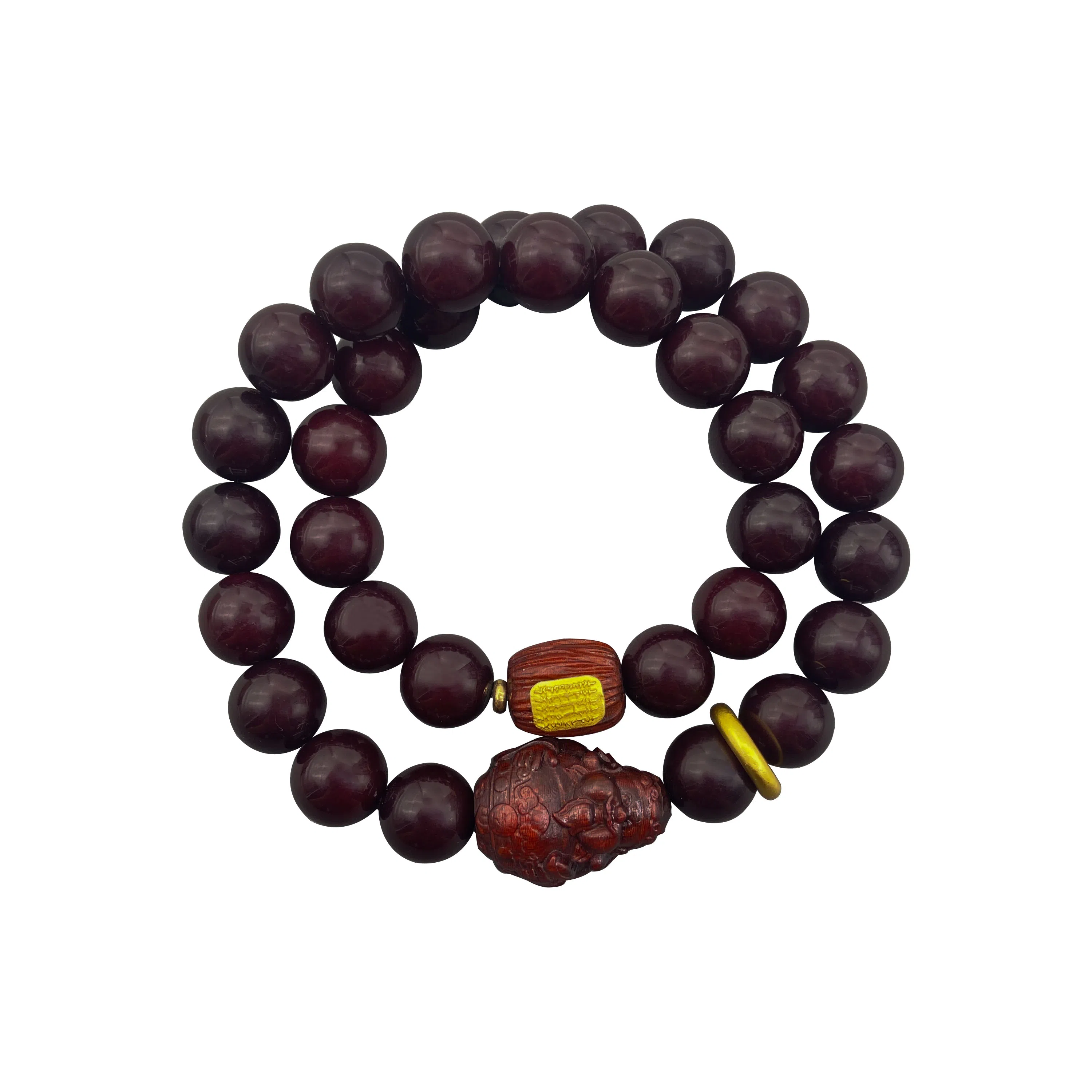 耳玺 糖心老料民族风文玩新中式国潮招财进宝文玩串珠考研转运珠吉祥如意平安顺遂配饰#招财#好运 菩提子/菩提籽 手串 男女同款情侣款