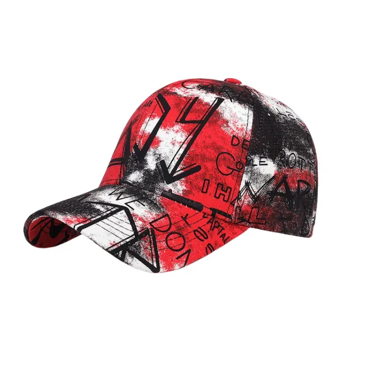 图涂丫 百搭潮嘻哈遮阳 字母涂鸦休闲外出防晒 涤纶 鸭舌帽 男女同款情侣款