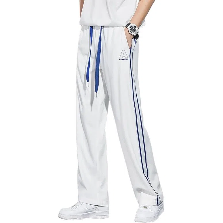 隐狼世家 条纹直筒休闲裤 男款