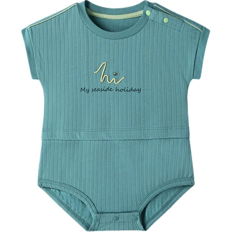 英氏连体衣 包屁三角爬休闲短袖 婴幼童