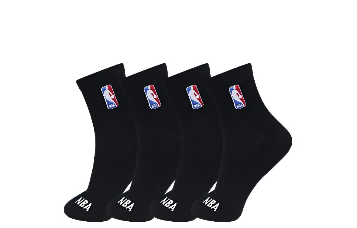 NBA Breathable Antibacterial Mesh Socks 4-Pack