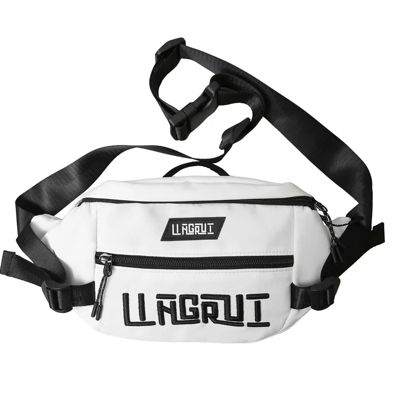 帕克熊 游玩大容量手机包时尚休闲潮 尼龙 单肩斜挎胸包 男女同款情侣款 多色