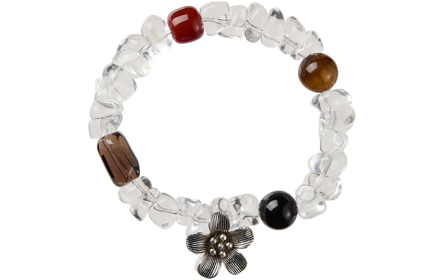 石头记 稳定情绪清透氛围感白月光腕饰 小众精致饰品 上班上学约会通勤百搭贵气感 #好运 礼盒款天然 白水晶 手串 男女同款情侣款