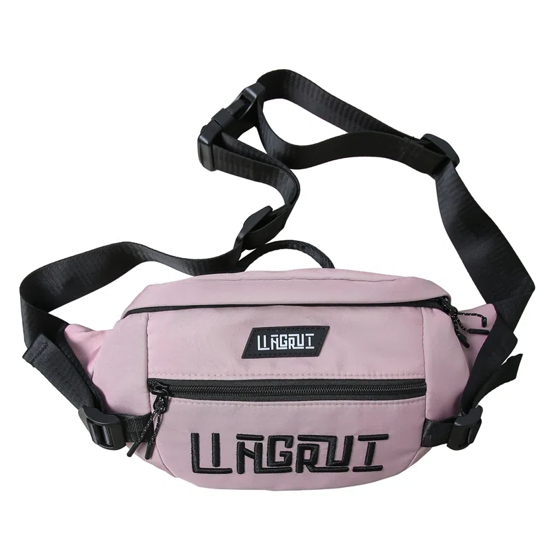 帕克熊 游玩大容量手机包时尚休闲潮 尼龙 单肩斜挎胸包 男女同款情侣款 多色