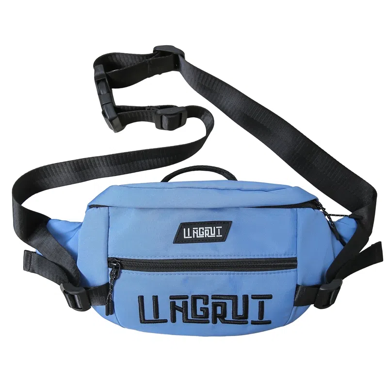 帕克熊 游玩大容量手机包时尚休闲潮 尼龙 单肩斜挎胸包 男女同款情侣款 多色