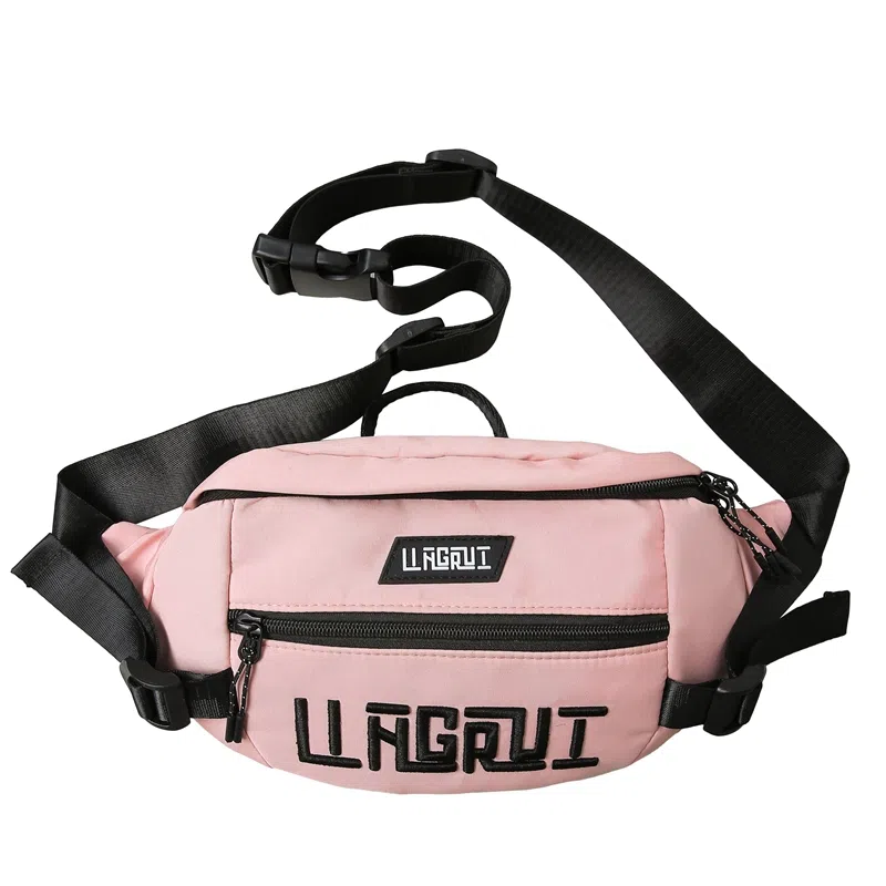 帕克熊 游玩大容量手机包时尚休闲潮 尼龙 单肩斜挎胸包 男女同款情侣款 多色