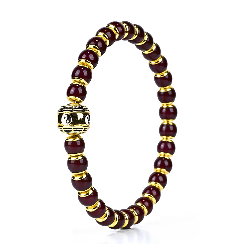 钰澜文玩 界守战甲系列「紫火丹鼎」 菩提根 手串 男女同款情侣款