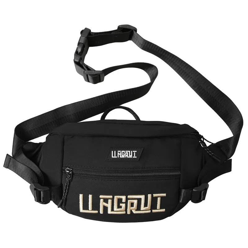 帕克熊 游玩大容量手机包时尚休闲潮 尼龙 单肩斜挎胸包 男女同款情侣款 多色