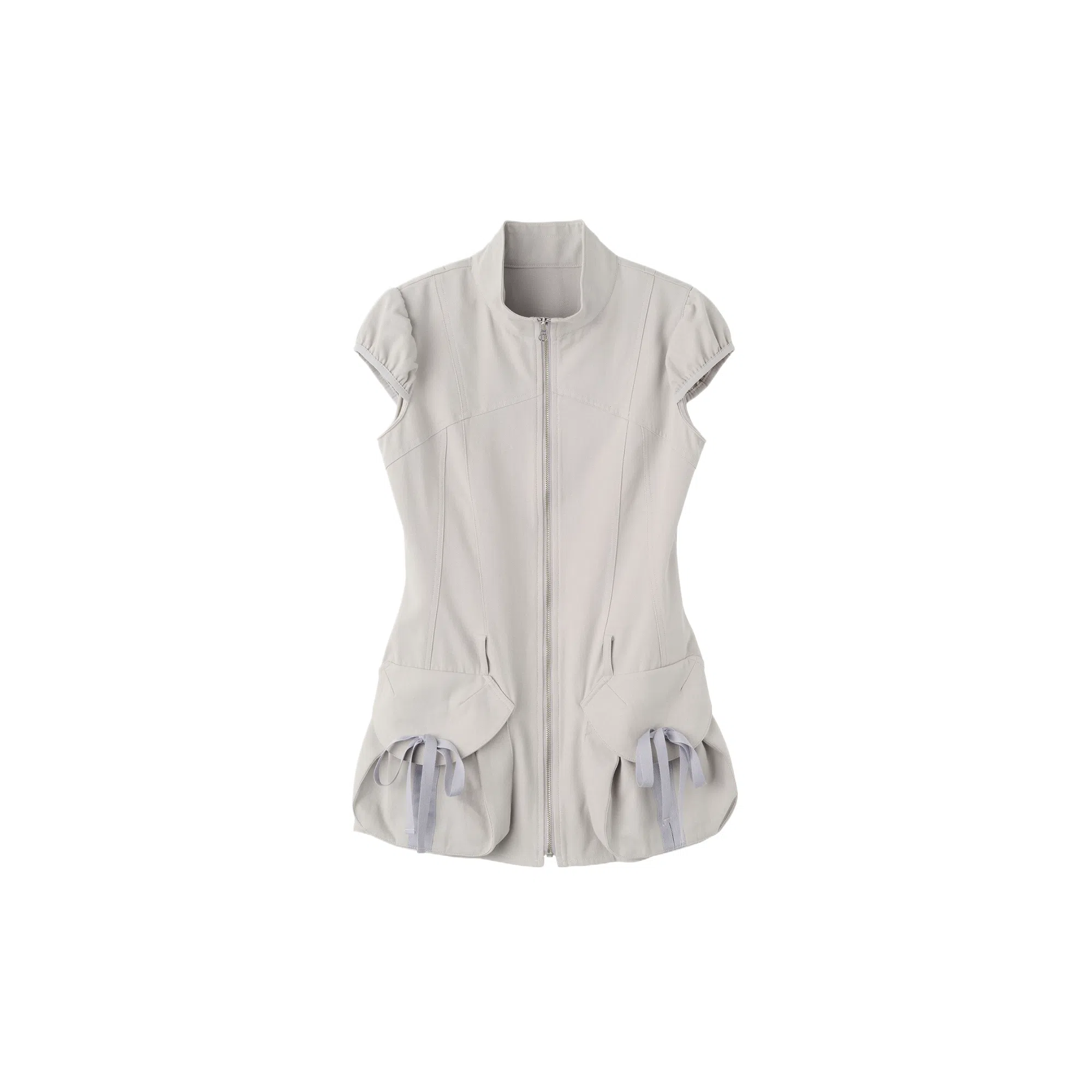 SCULPTOR Cargo Zip-Up Dress Ice Gray