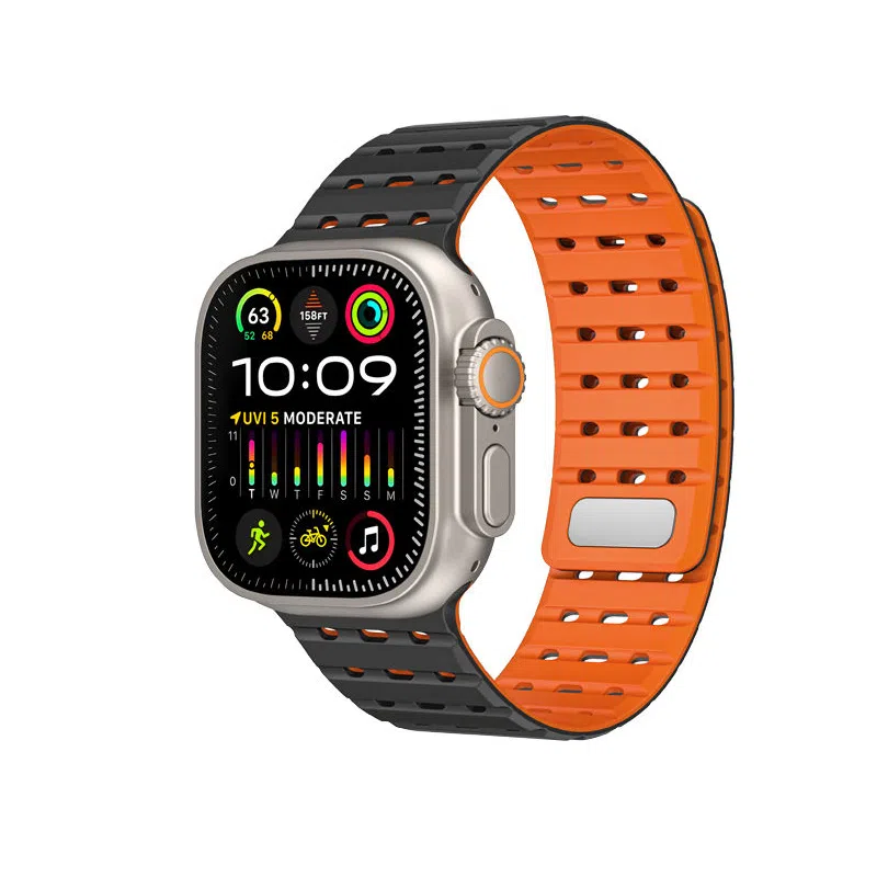 亿祈发 苹果适用 手表表带 硅胶材质 时尚百搭男女通用