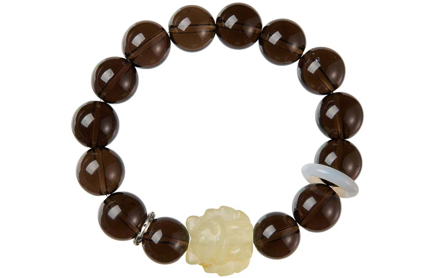 石头记 小众设计狐狸财源滚滚暴富招财进宝转运 事业上岸时来运转 #好运 礼盒天然 茶晶 手串 女款