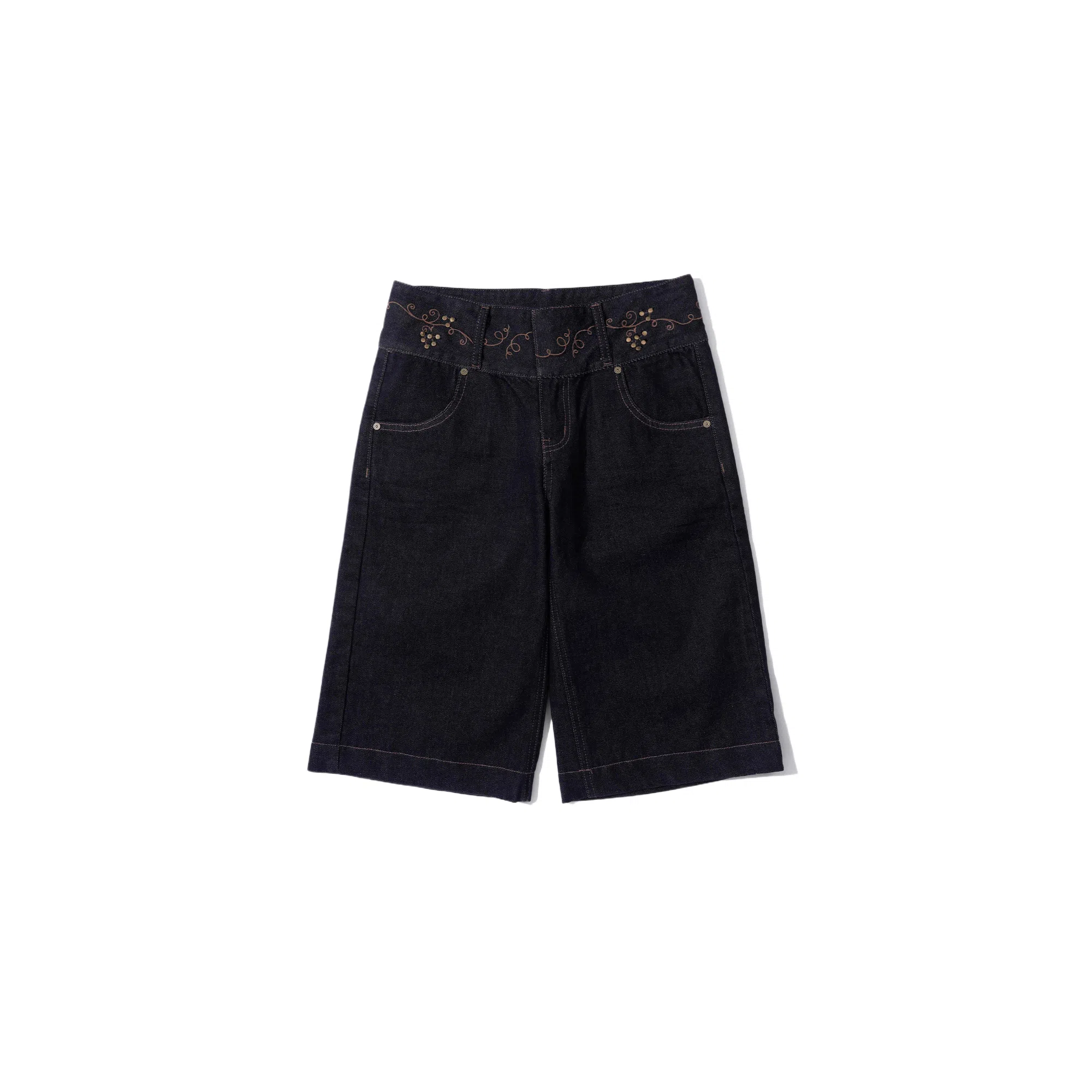 SCULPTOR Vine Half Denim Pants Indigo