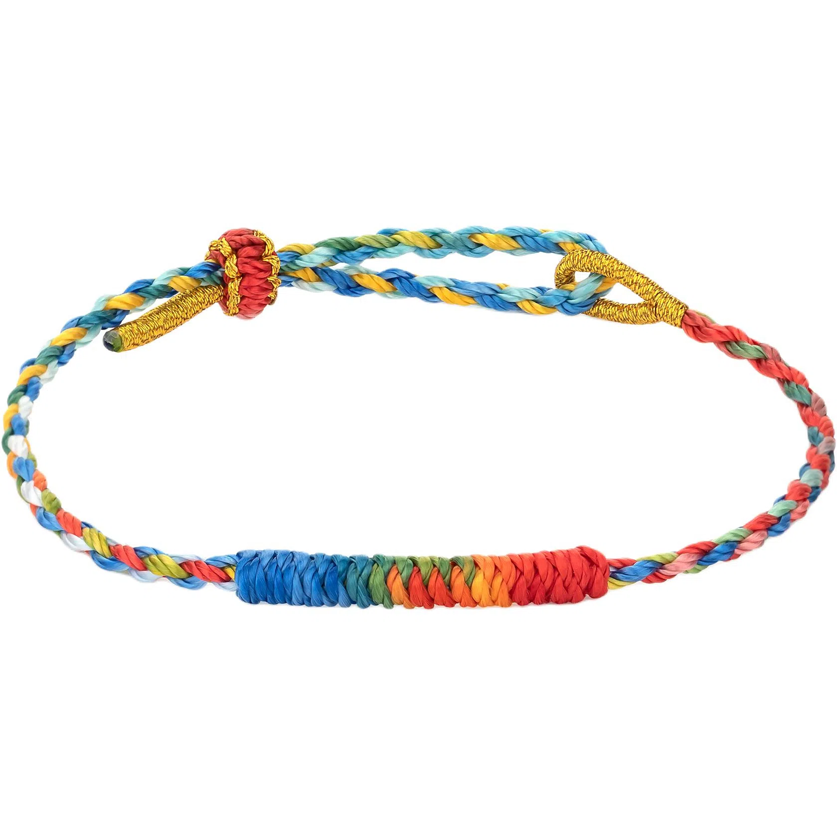 【福禄好运到丨可DIY】 色菲尔 金榜题名锦鲤民族风考研高考中考转运五彩绳幸运手工可调节手链#好运 编织 手绳 男女同款情侣款