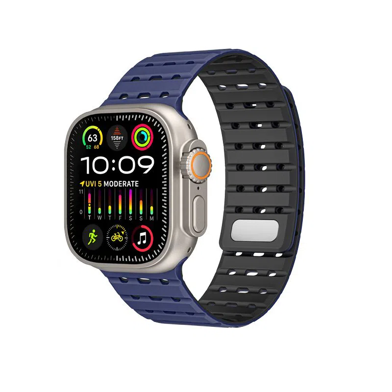 亿祈发 苹果适用 手表表带 硅胶材质 时尚百搭男女通用