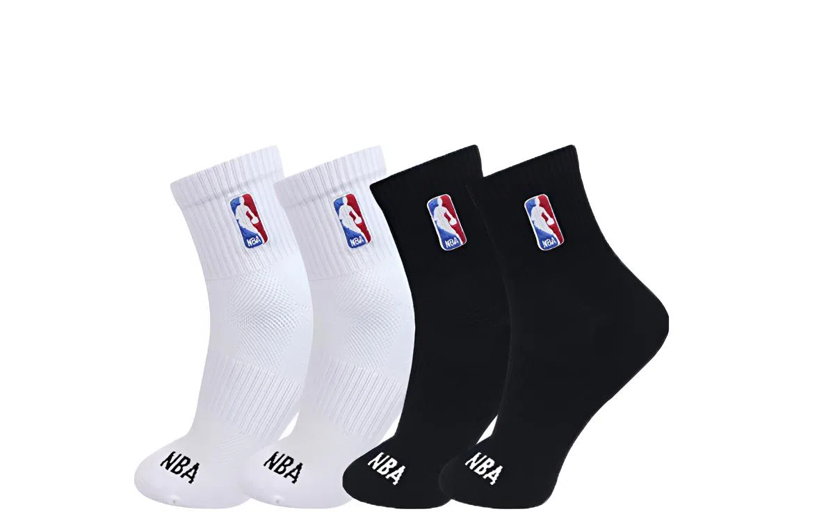 NBA Breathable Antibacterial Mesh Socks 4-Pack