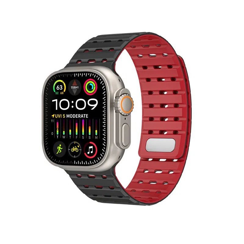 亿祈发 苹果适用 手表表带 硅胶材质 时尚百搭男女通用