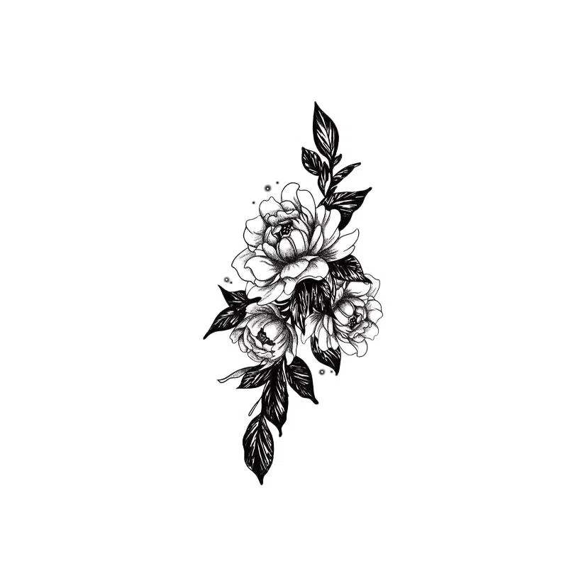 馨枕居  蕾丝蝴蝶手枪刺链草本纹身贴