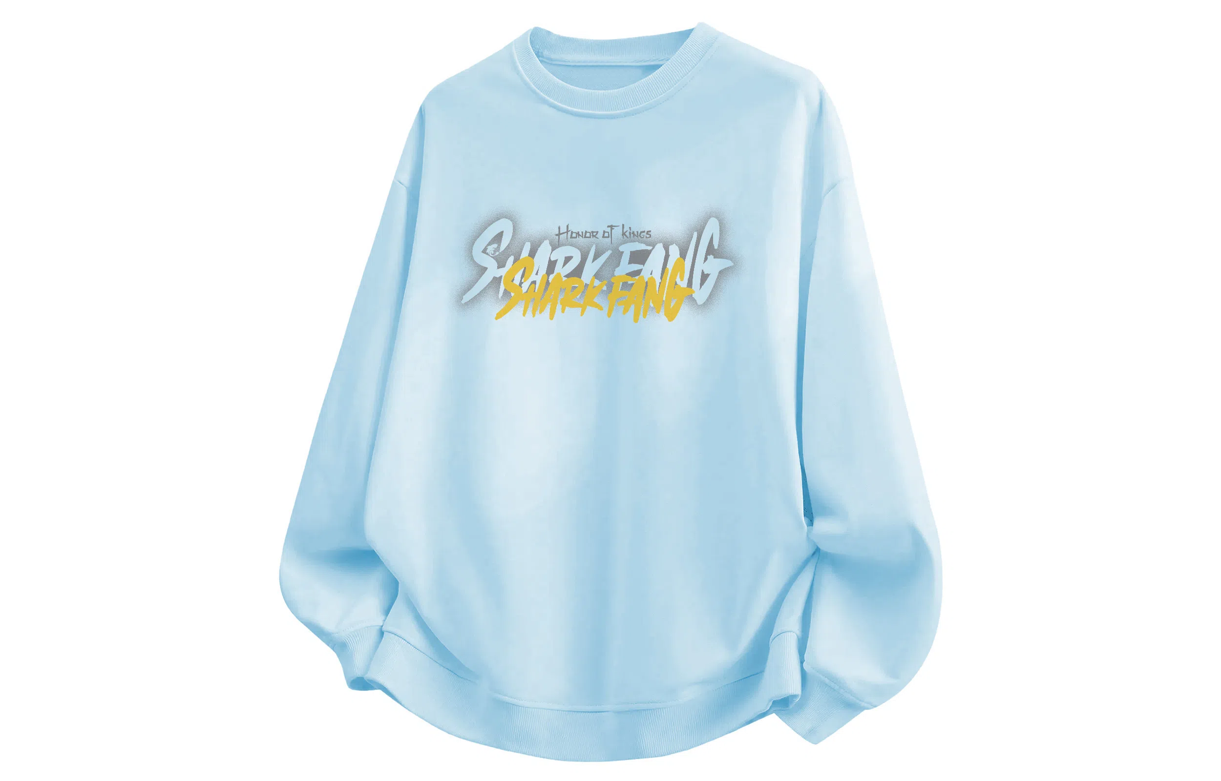 王者荣耀 美式高街创意字母落肩长袖款百搭时尚潮牌青少年高颜值宽松舒适透气圆领卫衣 标语款 男女同款