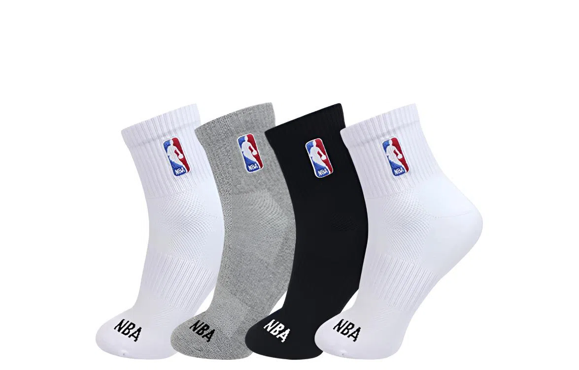 NBA Breathable Antibacterial Mesh Socks 4-Pack