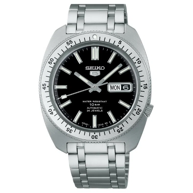 Seiko 38.2mm Black Dial