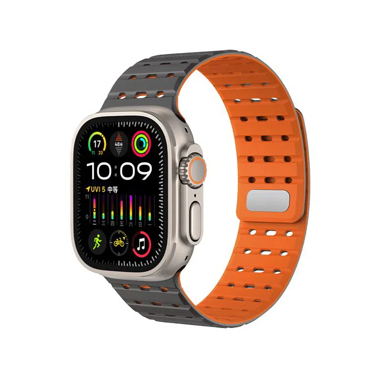 亿祈发 苹果适用 手表表带 硅胶材质 时尚百搭男女通用