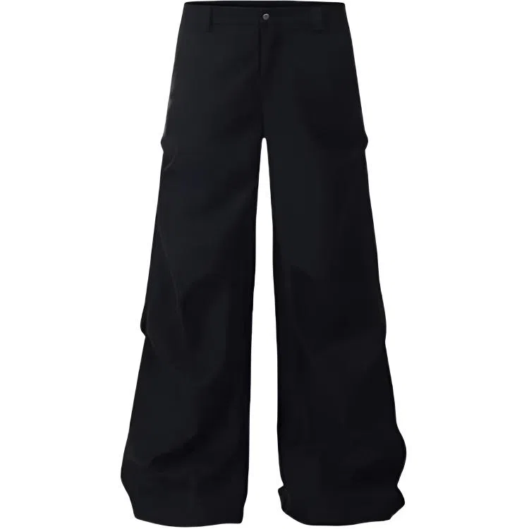 天才小熊 宽松复古高级感垂感阔腿休闲裤 女款