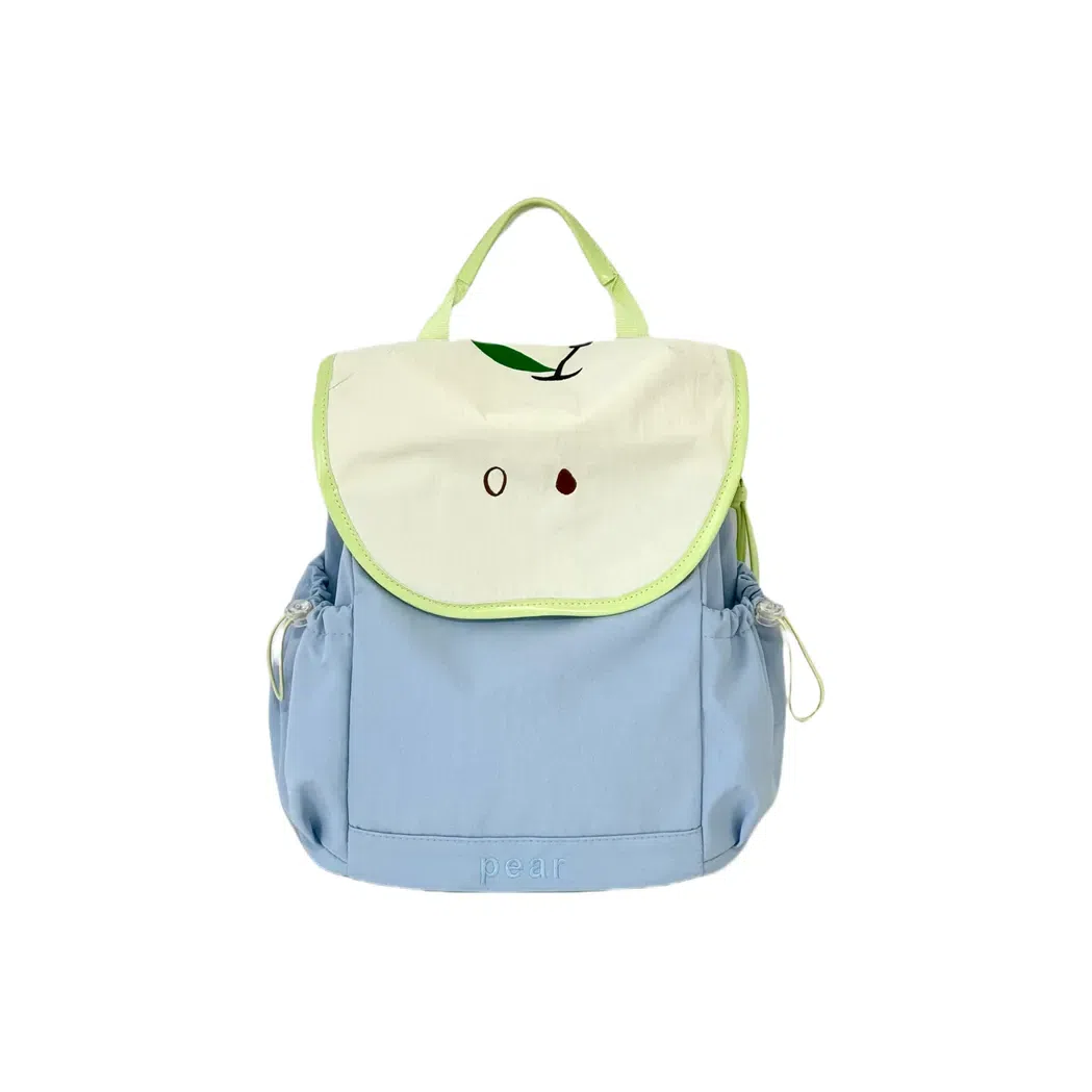 卡卡树 可爱苹果草莓水果轻便小清新 尼龙布 书包背包双肩包 大号 女款 粉色/蓝色/黄色