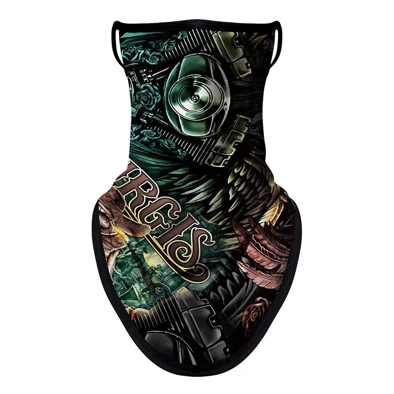 图涂丫 面巾哈雷机车复古头巾钓鱼夏季户外 涤纶 防晒面罩 男女同款情侣款