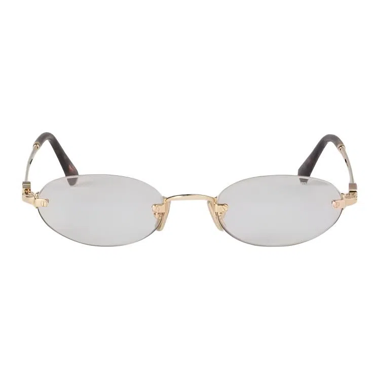 Miu Miu Rectangular Sunglasses Gold