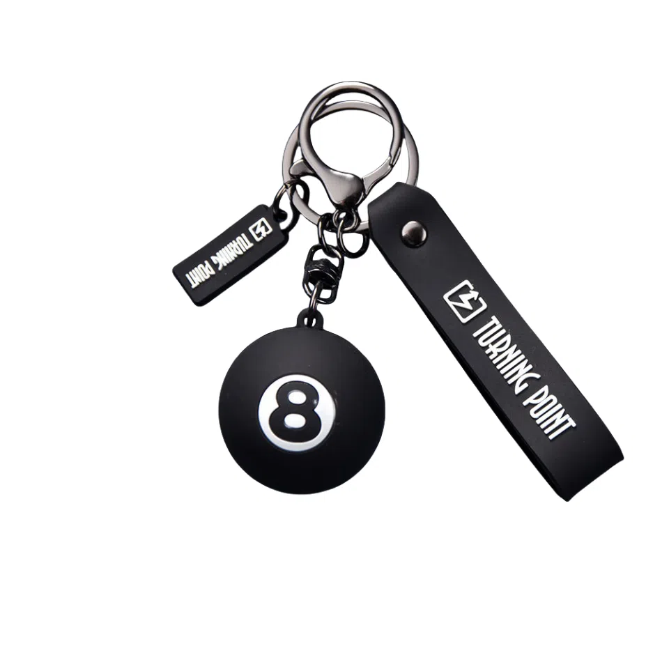 图涂丫 书包挂件可爱卡通桌球公仔手绳挂饰 硅胶 钥匙扣 男女同款情侣款