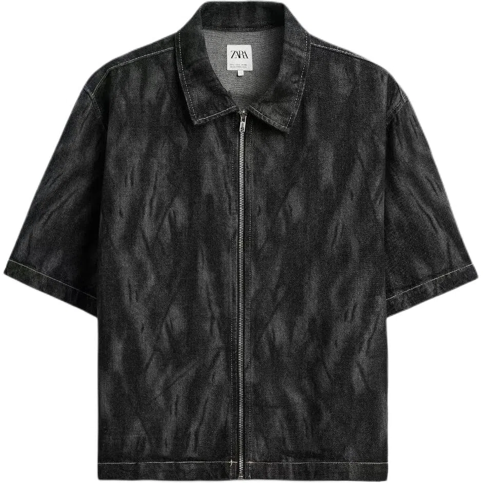 ZARA Short Sleeve Zip Shirt