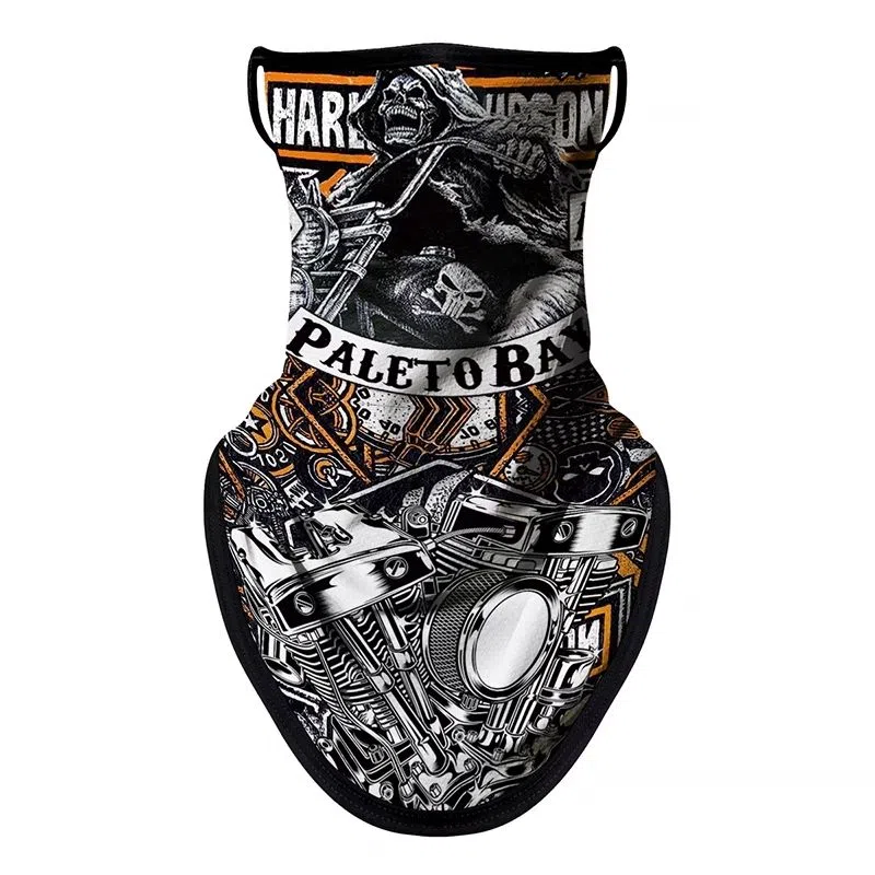 图涂丫 面巾哈雷机车复古头巾钓鱼夏季户外 涤纶 防晒面罩 男女同款情侣款